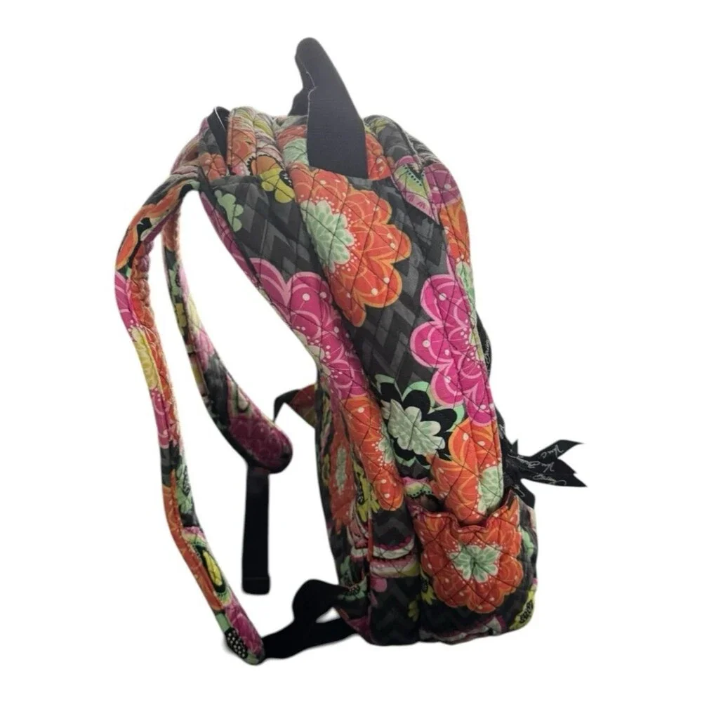 Vera Bradley Campus Backpack in the retired Ziggy Zinnia pattern.